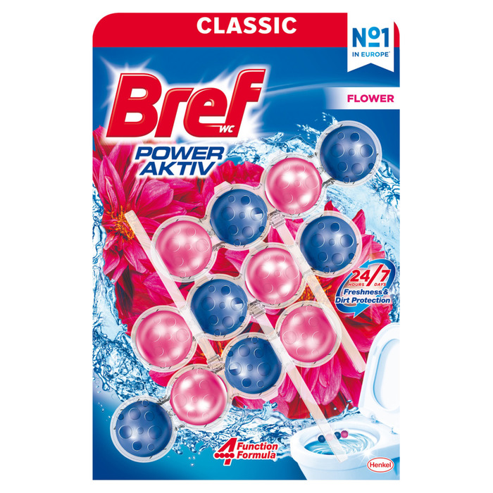 Bref Power Active Flower toiletblok 3 x 50 g